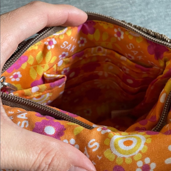 The Sak Elegant Brown Crochet Crossbody Bag - Picture 6 of 9